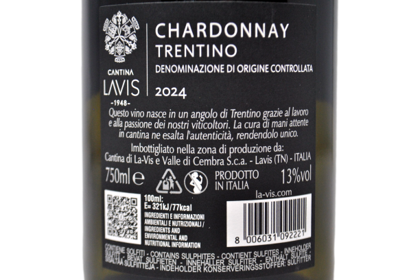 TRENTINO DOC CHARDONNAY 2024 - CANTINA LA-VIS