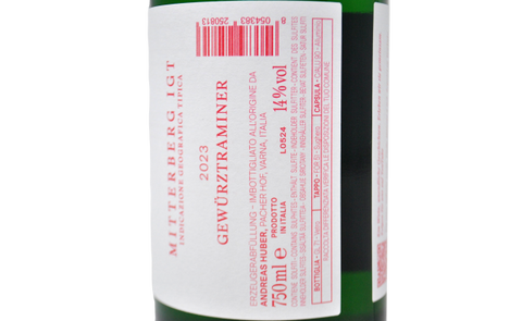 GEWURZTRAMINER MITTERBERG IGT 2023 - PACHER HOF