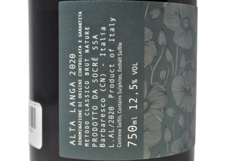 ALTA LANGA DOCG BLANC DE NOIRES BRUT NATURE “TERSEAUX” 2020 - SOCRÉ