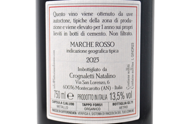 MARCHE ROSSO IGT "DI GINO" 2023 - FATTORIA SAN LORENZO