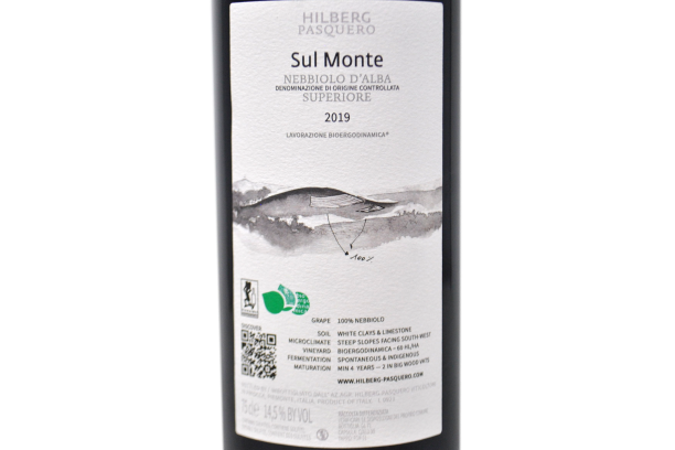 NEBBIOLO D'ALBA DOC SUPERIORE "SUL MONTE" 2019 - HILBERG PASQUERO