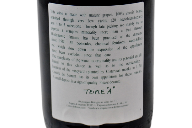 SAVENNIERES "COULEE DE SERRANT" 2013 - NICOLAS JOLY