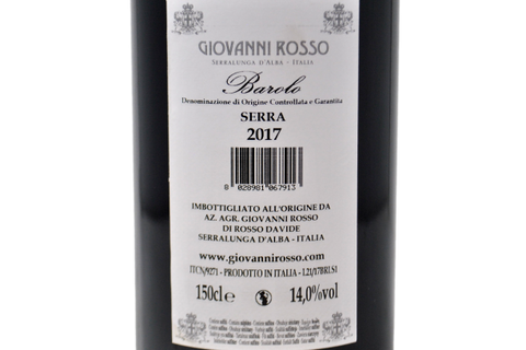 BAROLO DOCG "SERRA" 2017 MAGNUM - GIOVANNI ROSSO