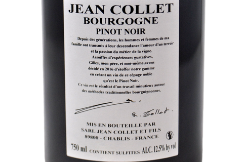 BOURGOGNE PINOT NOIR 2022 - JEAN COLLET