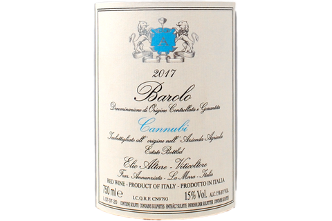 BAROLO DOCG "CANNUBI" 2017 - ELIO ALTARE
