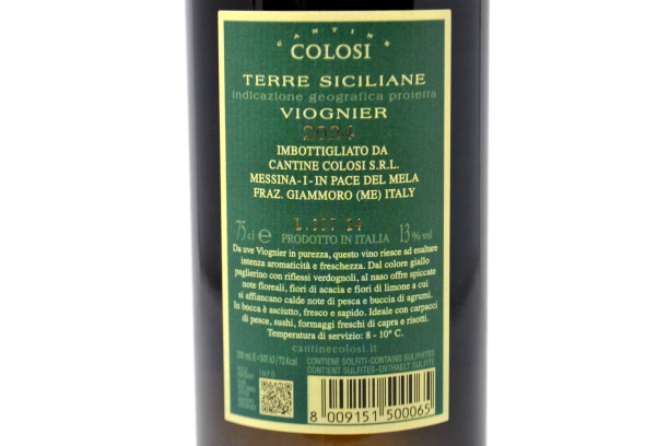 VIOGNIER TERRE SICILIANE IGP 2024 - CANTINE COLOSI