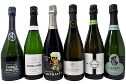 2 CHAMPAGNE VS 2 ALTA LANGA VS 2 FRANCIACORTA TASTING BOX - 6 BOTTIGLIE