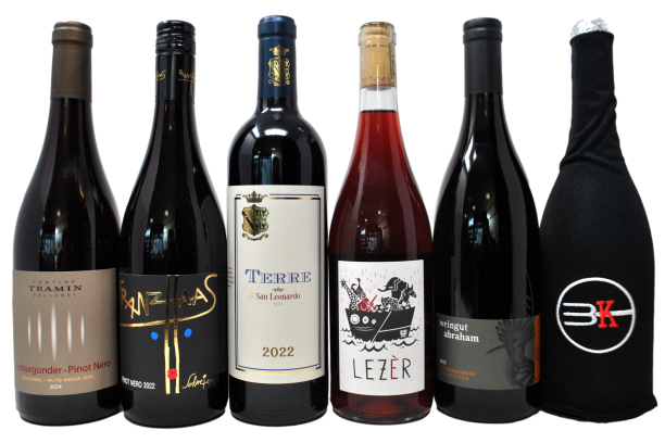 TRENTINO ALTO ADIGE TASTING BOX ROSSI - 5 BOTTIGLIE + CIECA IN OMAGGIO