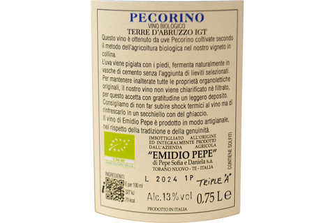 PECORINO TERRE D'ABRUZZO IGT 2024 - EMIDIO PEPE
