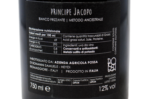 METODO ANCESTRALE "PRINCIPE JACOPO" - AZIENDA AGRICOLA POSSA