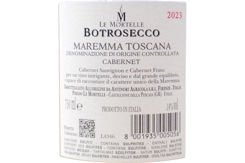 Maremma Toscana IGT Cabernet Rosso « BOTROSECCO » 2017 - Le Mortelle, Antinori