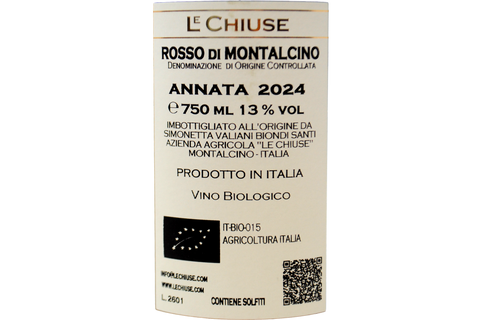 ROSSO DI MONTALCINO DOC BIO 2024 - LE CHIUSE