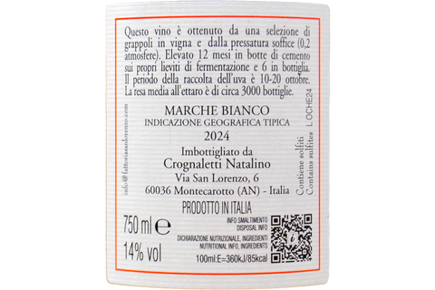 MARCHE BIANCO IGT "LE OCHE" 2024 - FATTORIA SAN LORENZO