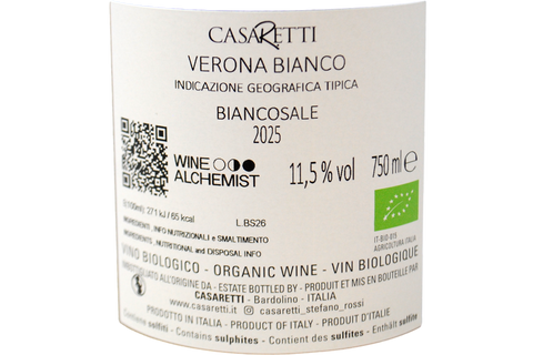 VERONA BIANCO IGT BIO "BIANCOSALE" 2025 - CASARETTI