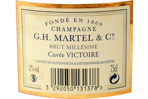 CHAMPAGNE BRUT "CUVÉE VICTOIRE" MILLESIME 2007 - G.H. MARTEL & CO