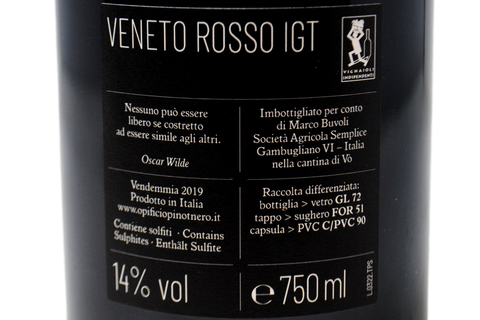 VENETO ROSSO IGT "TEMPORANEO PIACERE DELLO SPIRITO - TPS" 2019 - MARCO BUVOLI