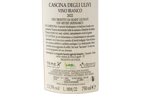 VIN BLANC "MONTEMARINO" 2018 - CASCINA DEGLI ULIVI