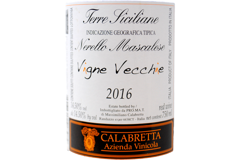 TERRE SICILIANE IGT NERELLO MASCALESE "VIGNE VECCHIE" 2016 - CALABRETTA