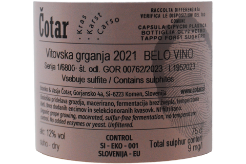 CINQUE TERRE BLANC DOC "ANFORA" 2020 - POSSA
