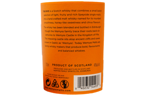 BLENDED MALT SCOTCH WHISKY "THE HIVE" - WEMYSS FAMILY SPIRITS