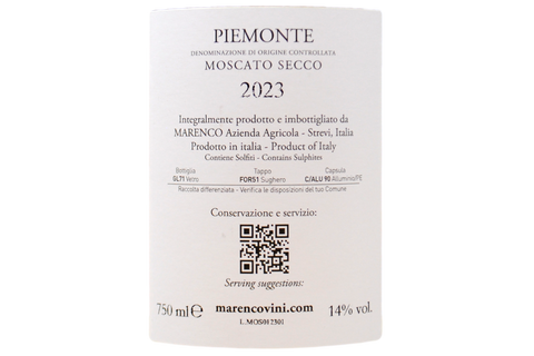 PIEMONTE DOC MOSCATO SECCO "MA MÙ" 2023 - MARENCO