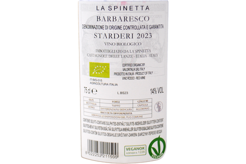 BARBARESCO DOCG "VURSU STARDERI" 2023 - LA SPINETTA RIVETTI