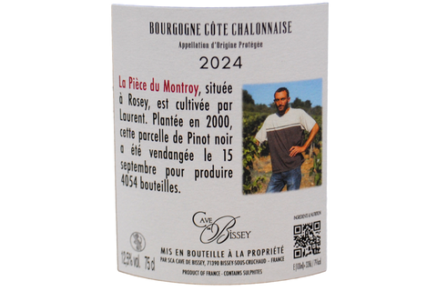 BOURGOGNE CÔTE CHALONNAISE "LA PIÈCE DU MONTROY" 2024 - CAVE DE BISSEY