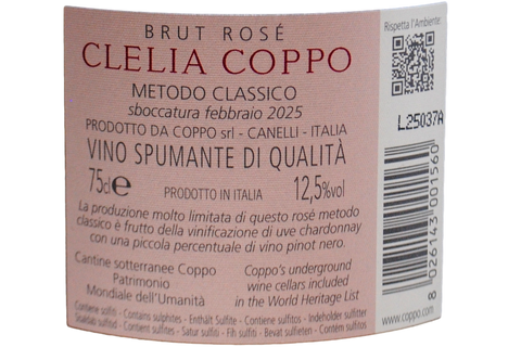 METODO CLASSICO BRUT ROSÉ "CLELIA COPPO" 2022 - COPPO