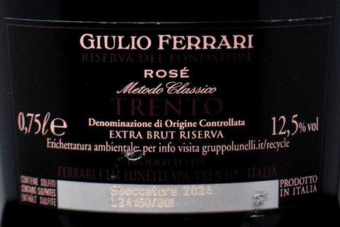 TRENTO DOC EXTRA BRUT "GIULIO FERRARI ROSÉ - RISERVA DEL FONDATORE" 2015 - FERRARI