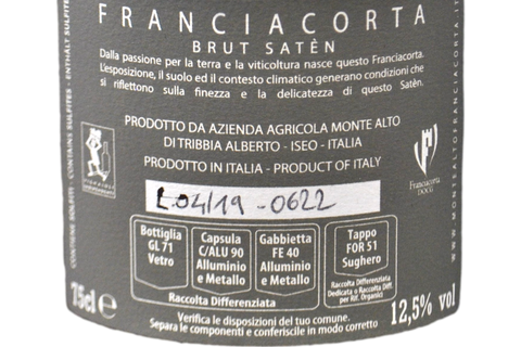 FRANCIACORTA BRUT SATEN - MONTE ALTO
