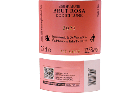 VINO SPUMANTE BLANC DE NOIRS BRUT ROSÉ "DODICI LUNE" 2023 - COL VETORAZ
