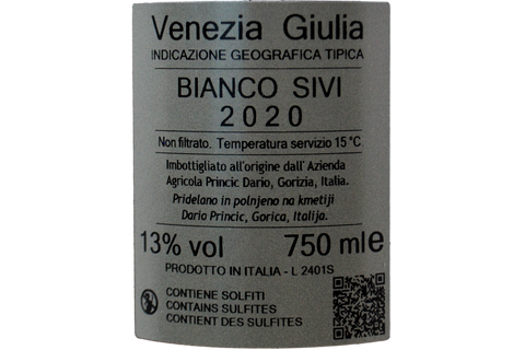 VENEZIA GIULIA IGT PINOT GRIGIO "SIVI" 2020 - DARIO PRINČIČ