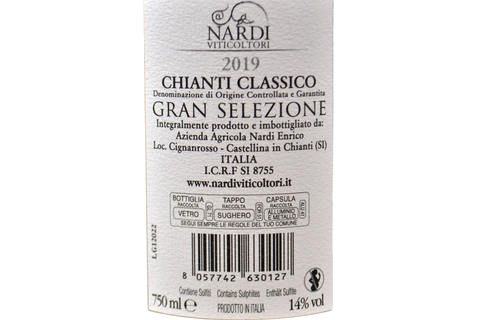 CHIANTI CLASSICO DOCG "GRAN SELEZIONE" 2019 - NARDI VITICOLTORI