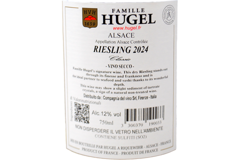 ALSACE RIESLING "CLASSIC" 2024 - FAMILLE HUGEL