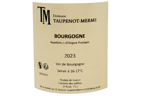 BOURGOGNE PINOT NOIR 2023 - DOMAINE TAUPENOT-MERME