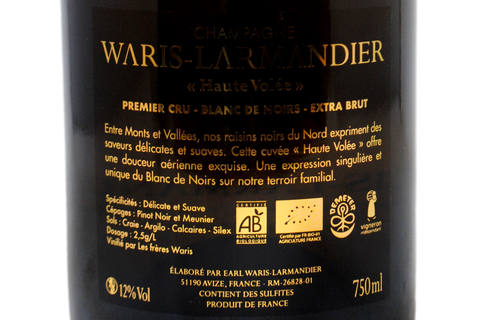 CHAMPAGNE EXTRA BRUT PREMIER CRU BLANC DE NOIRS BIO "HAUTE VOLÉE" - WARIS-LARMANDIER