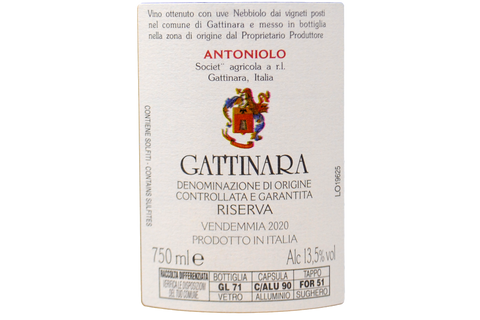 GATTINARA RISERVA DOCG 2020 - ANTONIOLO
