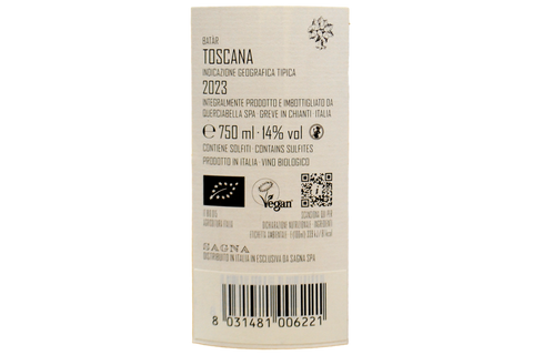 TOSCANA IGT BIANCO BIO "BATÀR" 2023 - AGRICOLA QUERCIABELLA