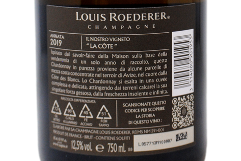 CHAMPAGNE BRUT BLANC DE BLANCS "VIGNOBLE DE LA CÔTE" 2019 IN COFANETTO - LOUIS ROEDERER