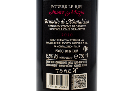 BRUNELLO DI MONTALCINO DOCG "AMORE & MAGIA" 2020 - PODERE LE RIPI