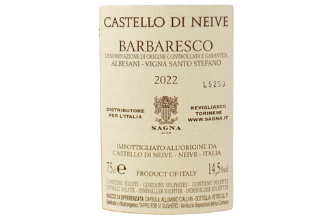 BARBARESCO DOCG ALBESANI "VIGNA SANTO STEFANO®" 2022 - CASTELLO DI NEIVE