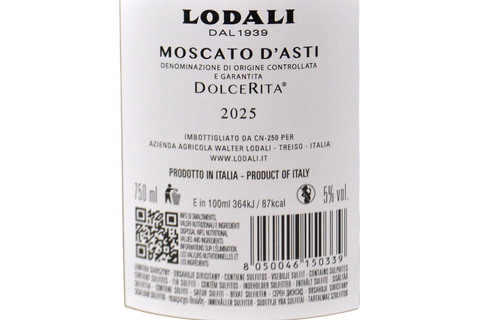 MOSCATO D'ASTI DOCG "DOLCERITA" 2025 - WALTER LODALI