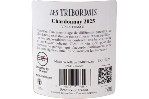 LOIRA CHARDONNAY 2025 - LES TRIBORDAIS