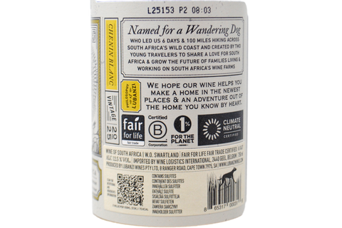 SOUTH AFRICA CHENIN BLANC 2025 - LUBANZI