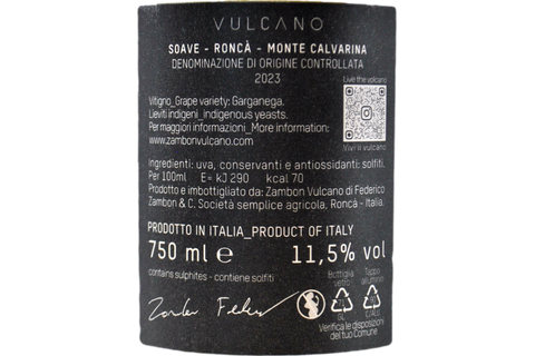 SOAVE DOC RONCÀ MONTE CALVARINA 2023 - ZAMBON VULCANO