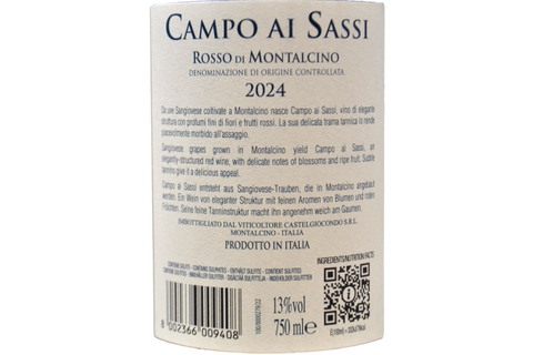 ROSSO DI MONTALCINO DOC "CAMPO AI SASSI" 2024 - FRESCOBALDI