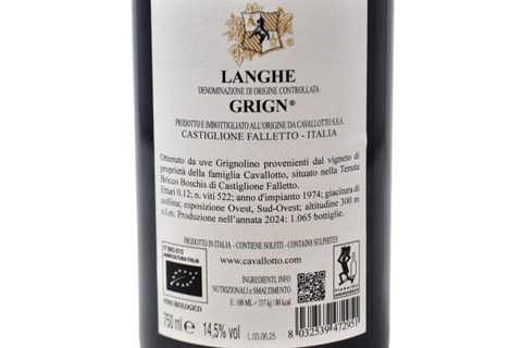 LANGHE DOC "GRIGN" 2024 - CAVALLOTTO