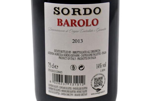 BAROLO DOCG 2013 - SORDO