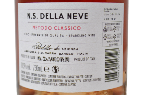 METODO CLASSICO ROSE BRUT “N.S. DELLA NEVE” - G.D. VAJRA