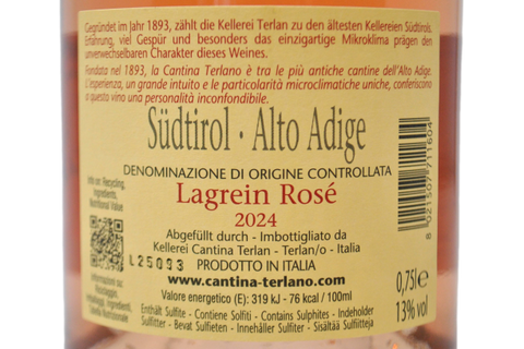 LAGREIN ROSE' ALTO ADIGE DOC 2024 - KELLEREI TERLAN